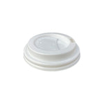 4oz Hot Lid - Flat Traveller - White - 62/63 Series - Image #1