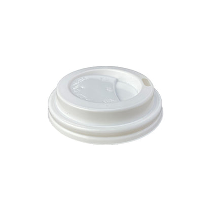 4oz Hot Lid - Flat Traveller - White - 62/63 Series - Image #1