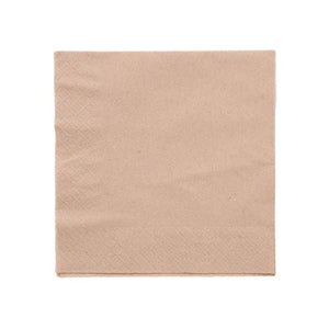 Lunch Napkin | 2 Ply | 1/4 Fold | 30x30cm | Natural - Image #1