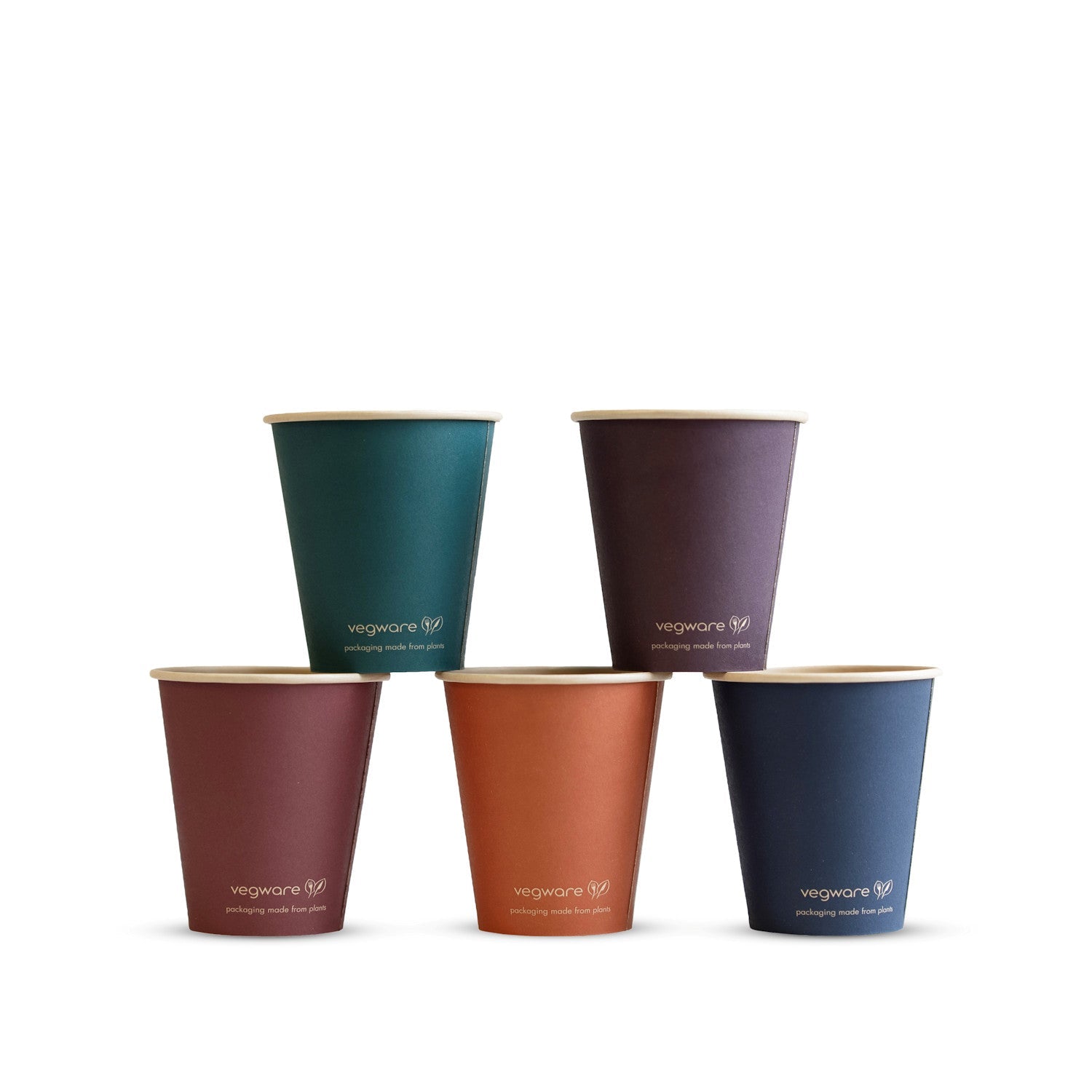 6oz (180ml) Feel Snug Single Wall Coffee Cup - PLA Lined Bamboo Paper - 72 Series - Image #1