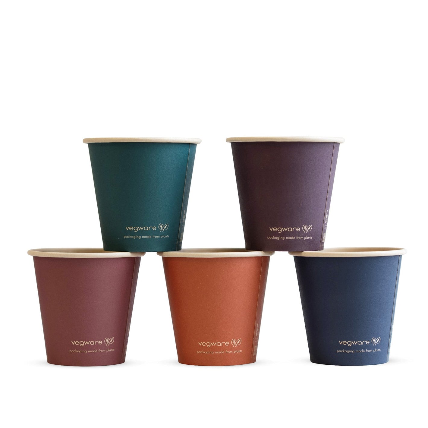 10oz (300ml) Feel Snug Single Wall Coffee Cup - PLA Lined Bamboo Paper - 89/90 Series - Image #1