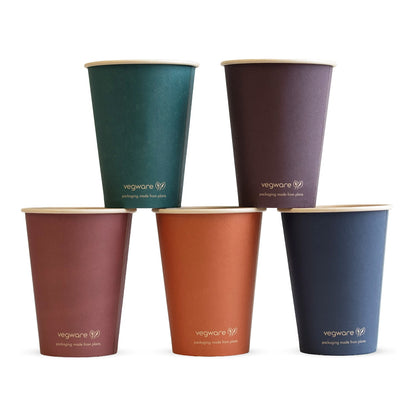 12oz (360ml) Feel Snug Single Wall Coffee Cup - PLA Lined Bamboo Paper - 89/90 Series - Image #1
