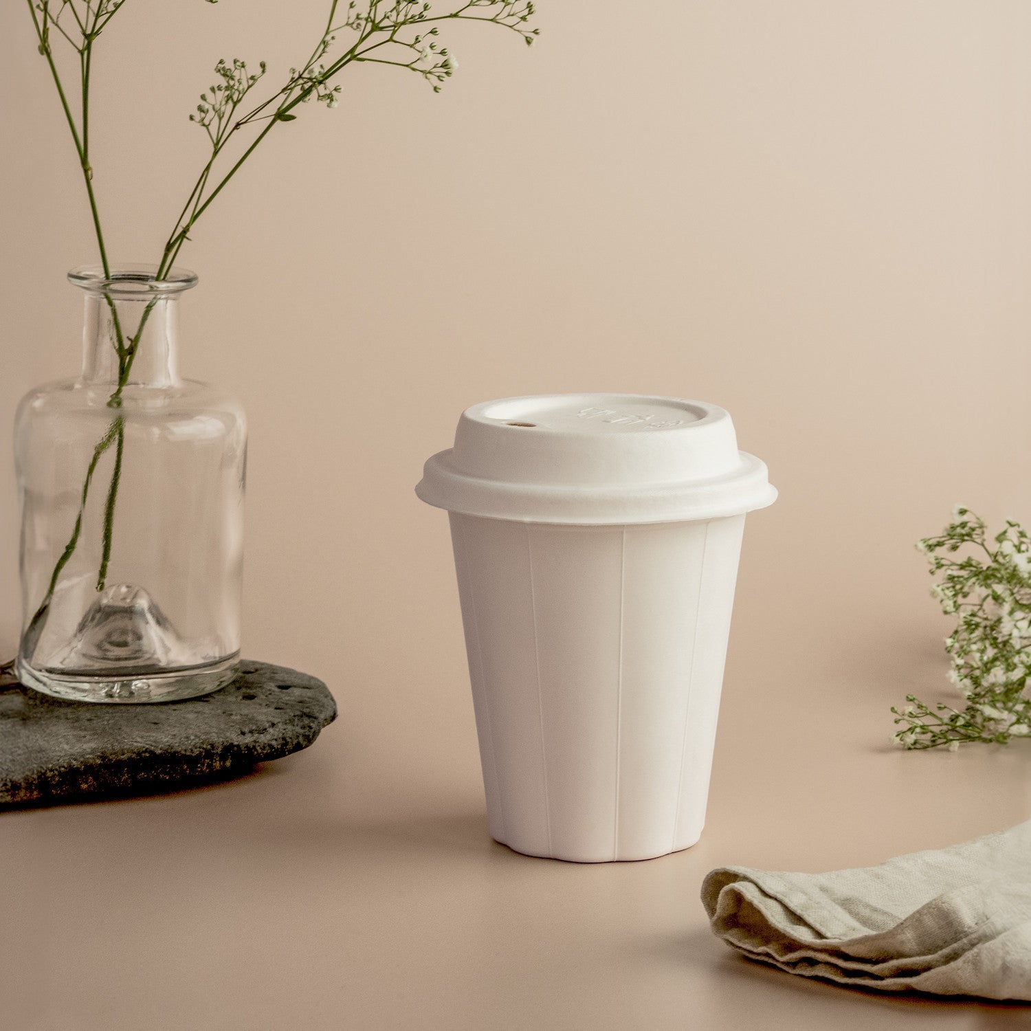 12oz (360ml) Single Wall Coffee Cup - Plant Fibre - 89/90 Series - Image #2