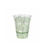 14oz (415ml) RPET Clear Cup - Green Band - 98 Series - Image #1