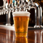 425ml RPET Clear Beer Cup - Green Band - 90 Series - W&M  Approved - Image #1