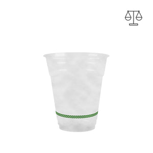 425ml RPET Clear Beer Cup - Green Band - 90 Series - W&M  Approved - Image #2