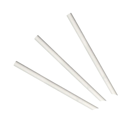 Paper Straws Bubble Tea Stab 12 x 230mm - White - Image #1
