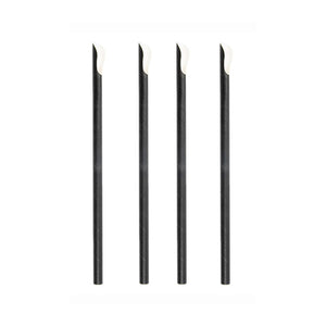 Paper Straws Spoon 8 x 210mm - Black - Image #1