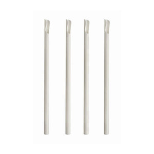 Paper Straws Spoon 8 x 210mm - White - Image #1