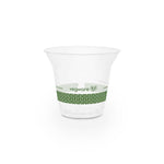 9oz (280ml) PLA  Clear Acai Cup - Green Leaf - 96 Series - Image #1