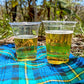 425ml PLA Clear Beer Cup - Green Leaf - 96 Series - W&M Approved - Image #2