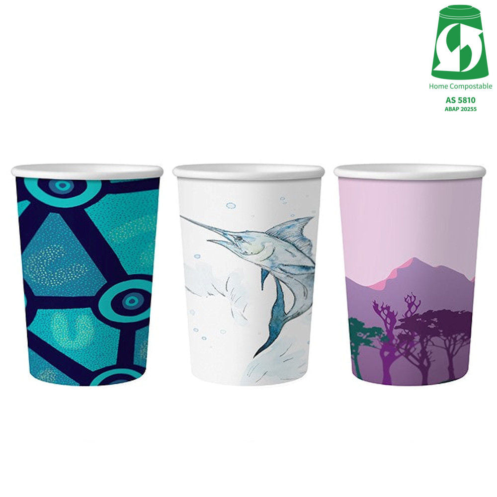 16oz (500ml) Single Wall Gallery Cup - Aqueous Coated - 89/90 Series - Image #1