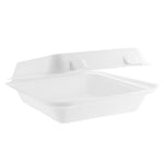 8" x 8" Dinner Clam - Medium - Plant Fibre - PFAS Free - White - Image #1