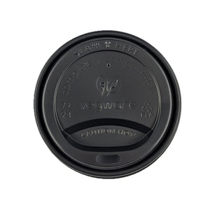 Hot Lid - Flat Traveller - Bioplastic - Black - 79/80 Series - Image #2